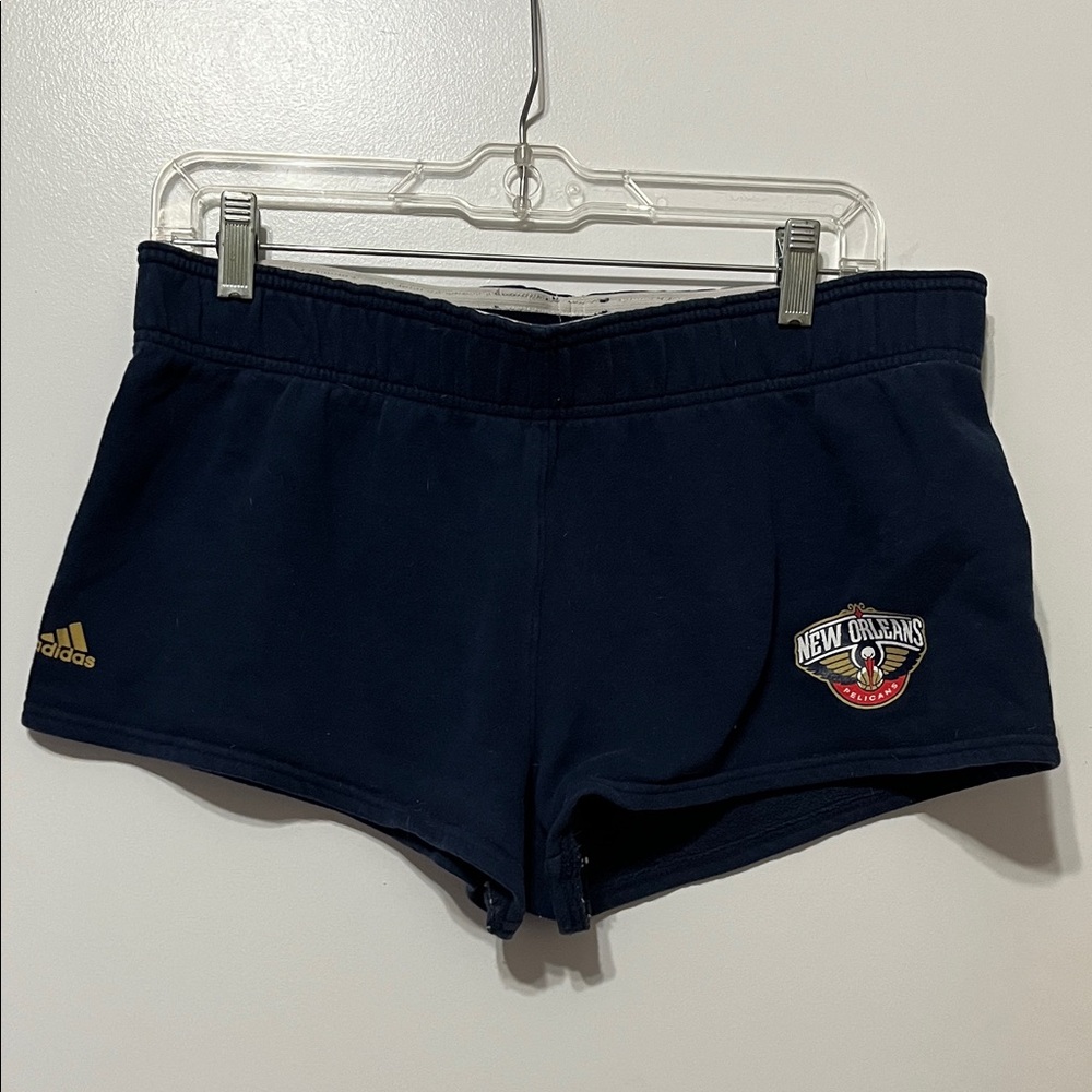 NBA Pelicans Adidas Women's Dark Blue Athletic Shorts